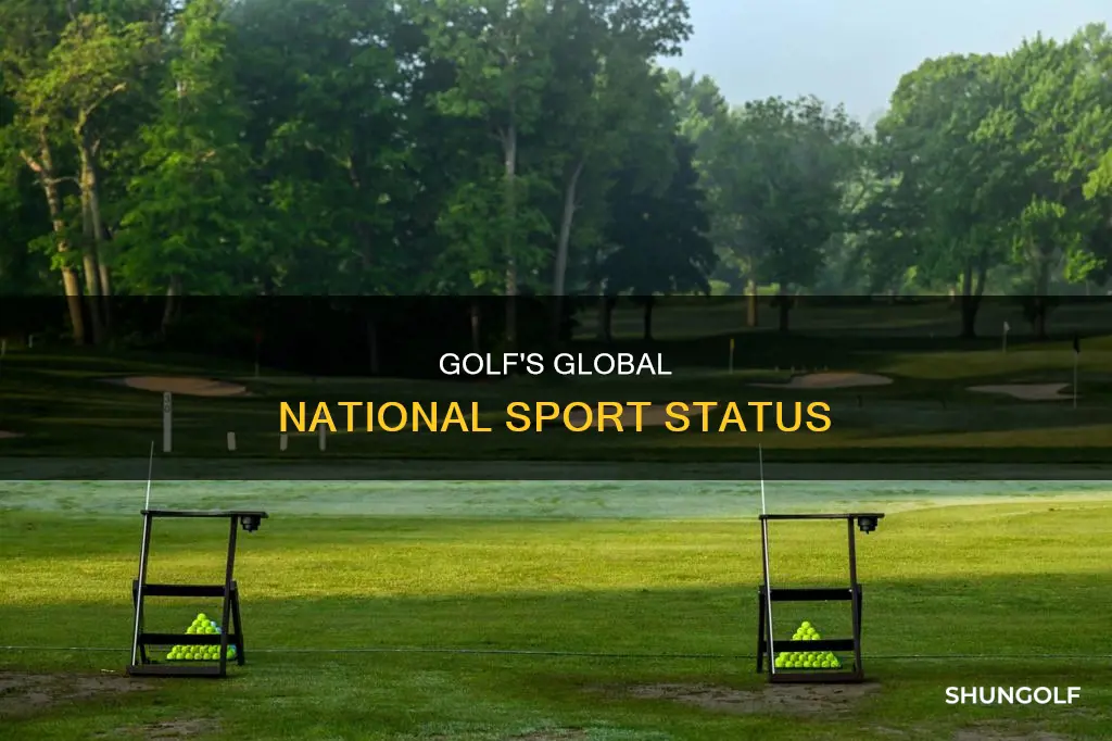 where is golf a national sport
