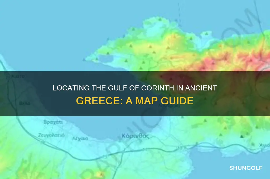 where is golf of corinth on the map ancient greece
