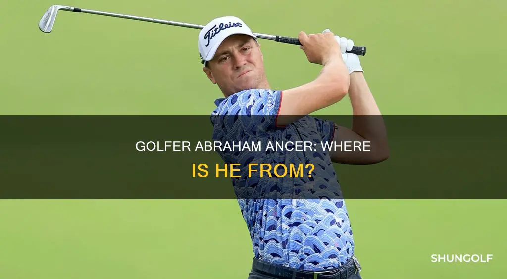 where is golfer abraham ancer from
