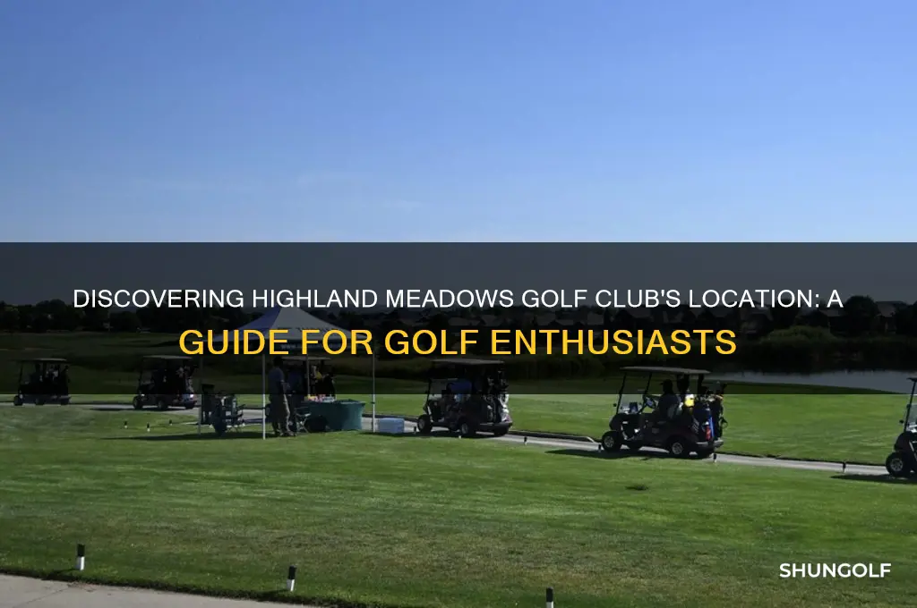 where is highland meadows golf club