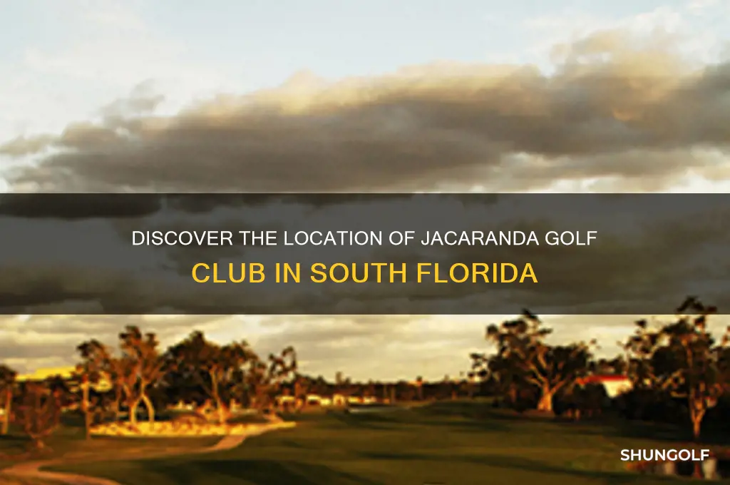 where is jacaranda golf club