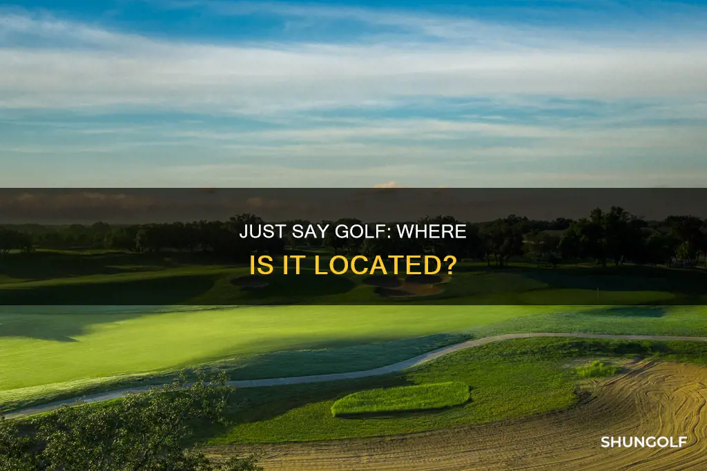 where is just say golf located