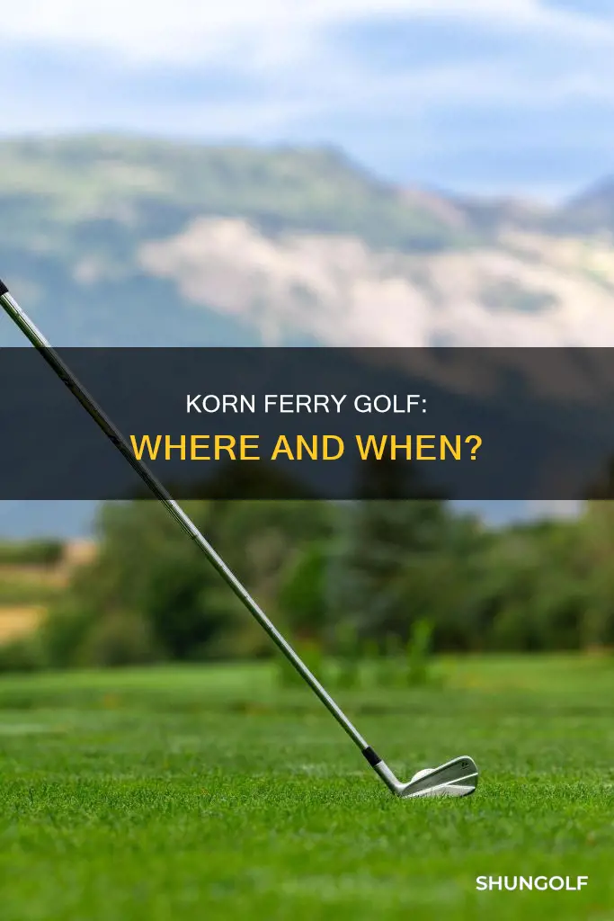 where is korn ferry golf turney