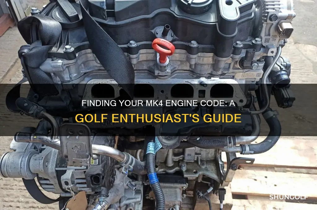 where is my engine code golf mk4