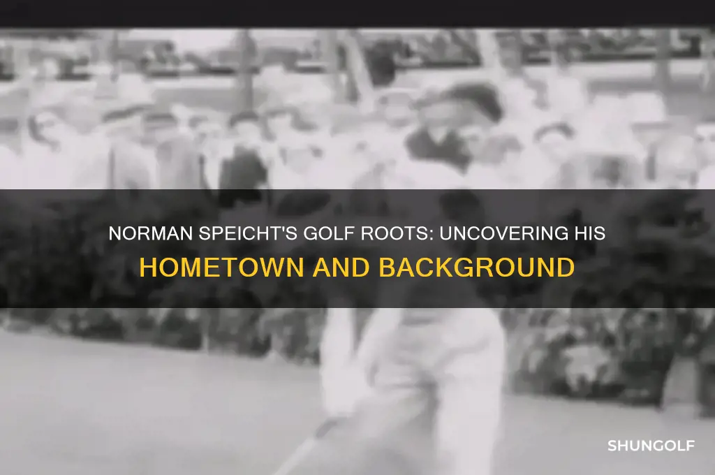 where is norman speicht the golfer from