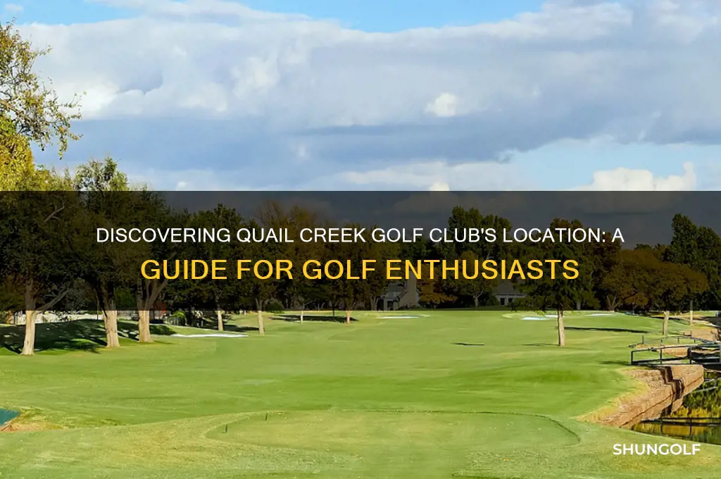where is quail creek golf club
