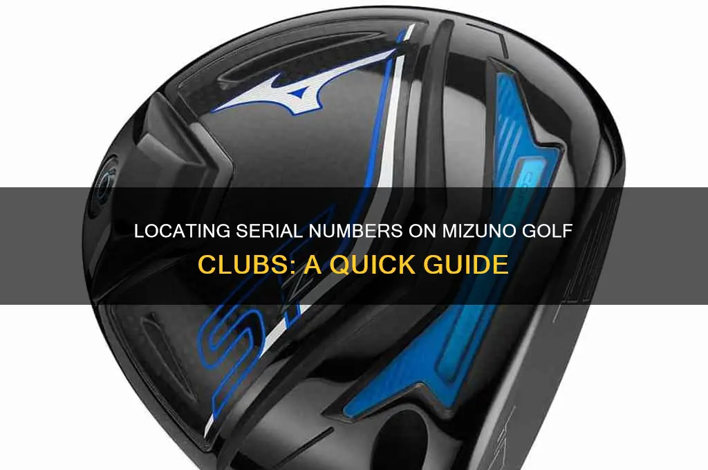 where is serial number on mizuno golf clubs