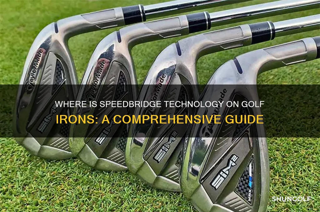 where is speedbridge technologyon golf iron