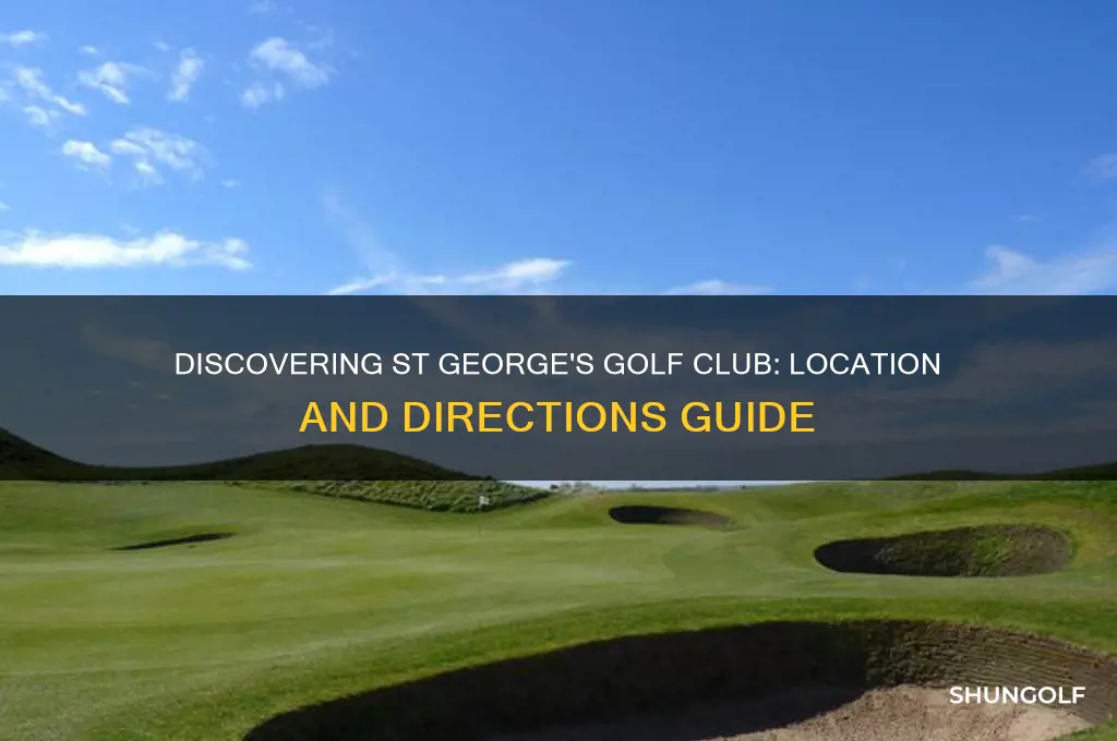 where is st georges golf club