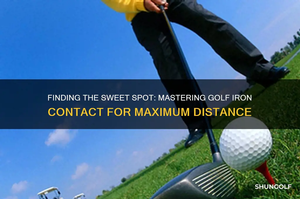 where is sweet spot on golf iron