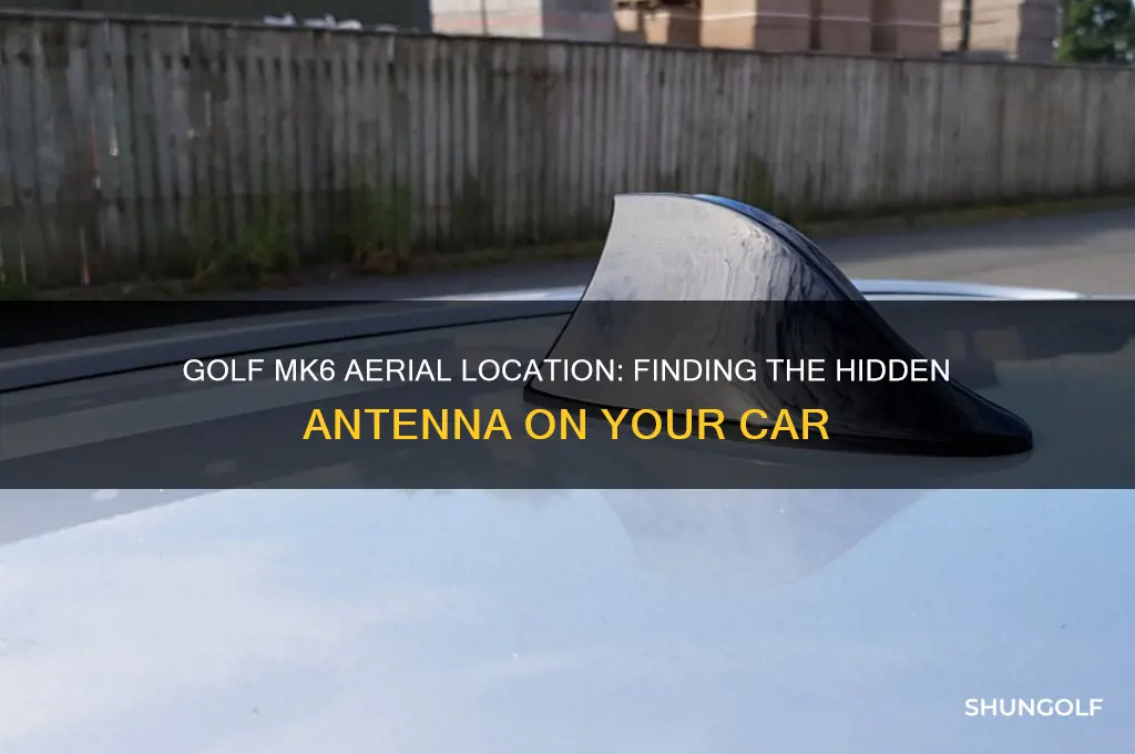 where is the aerial on golf mk6