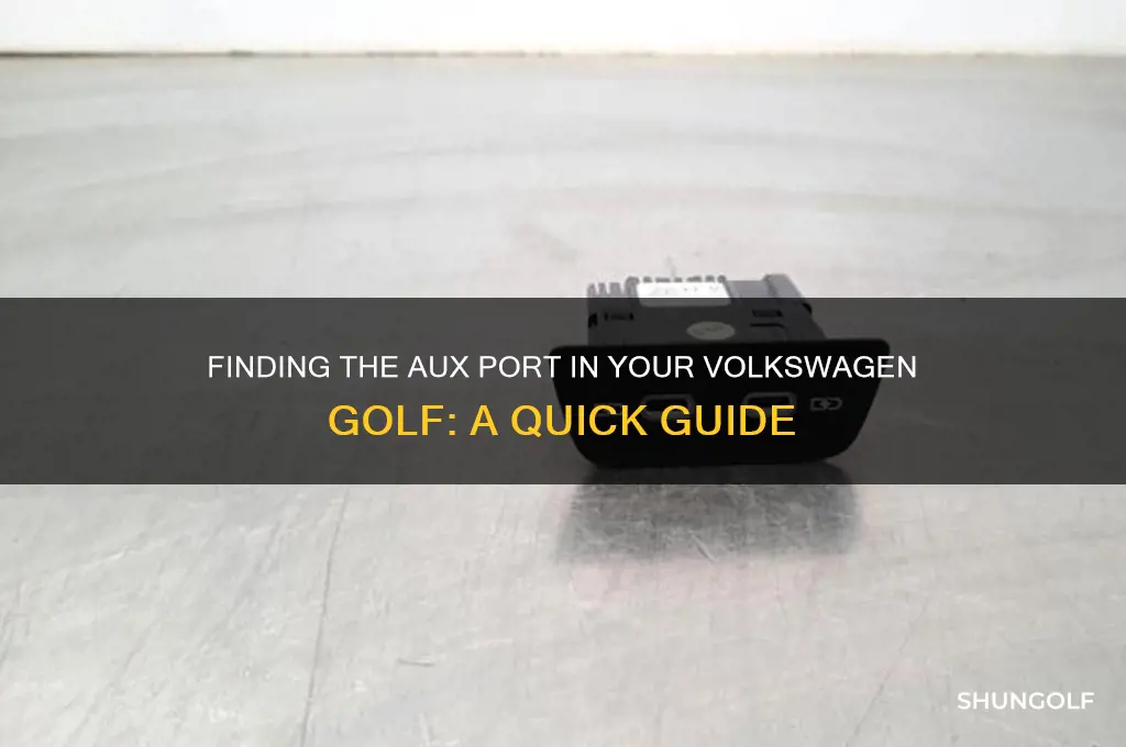 where is the aux in a volkswagen golf
