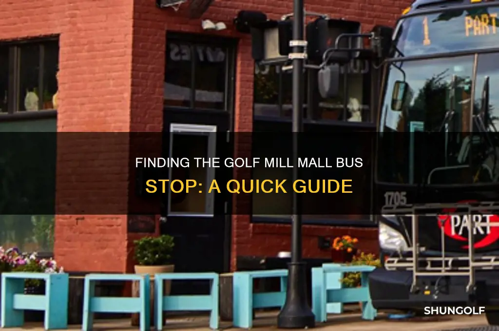 where is the bus stop at golf mill mall