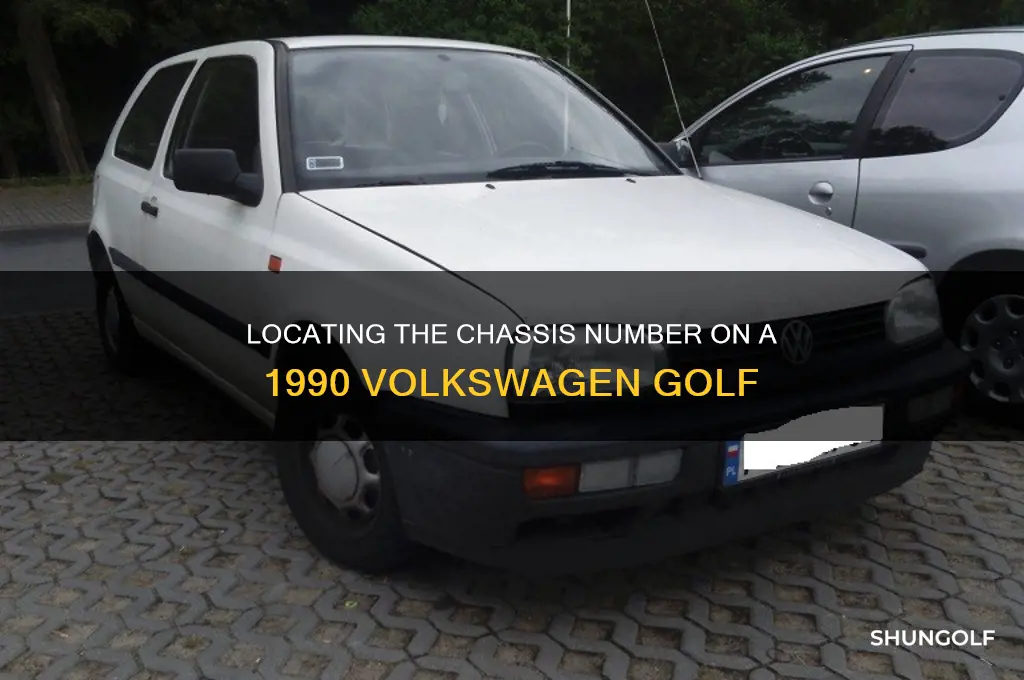 where is the chassis number on a 1990 golf