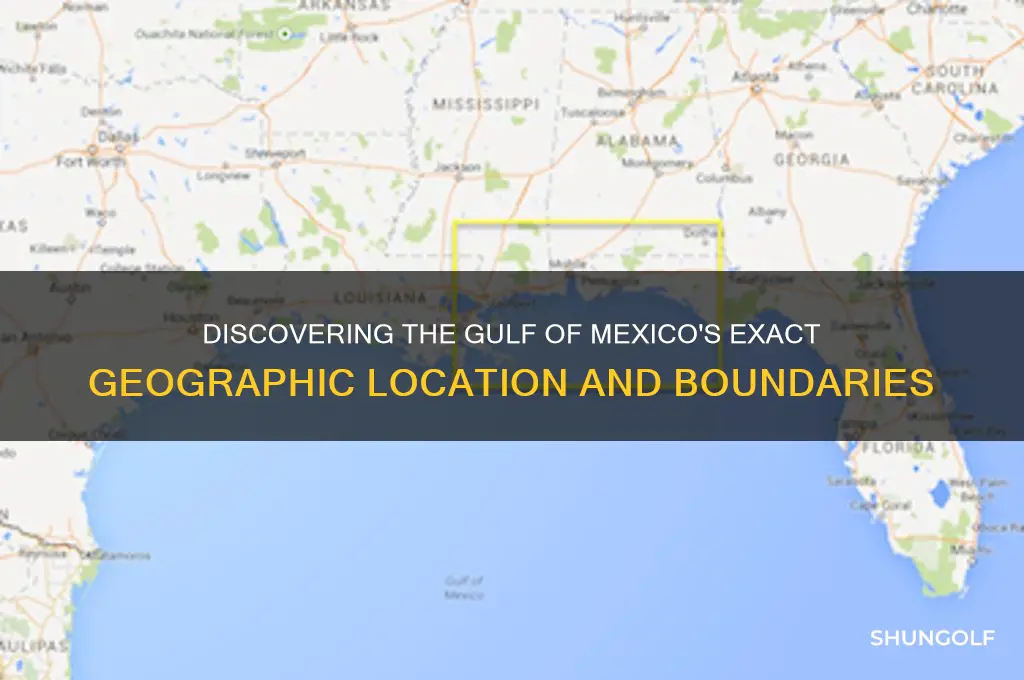 where is the golf of mexico located