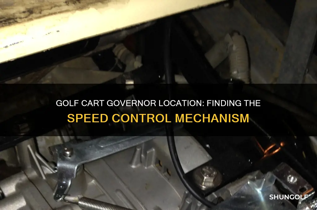where is the governor on a golf cart