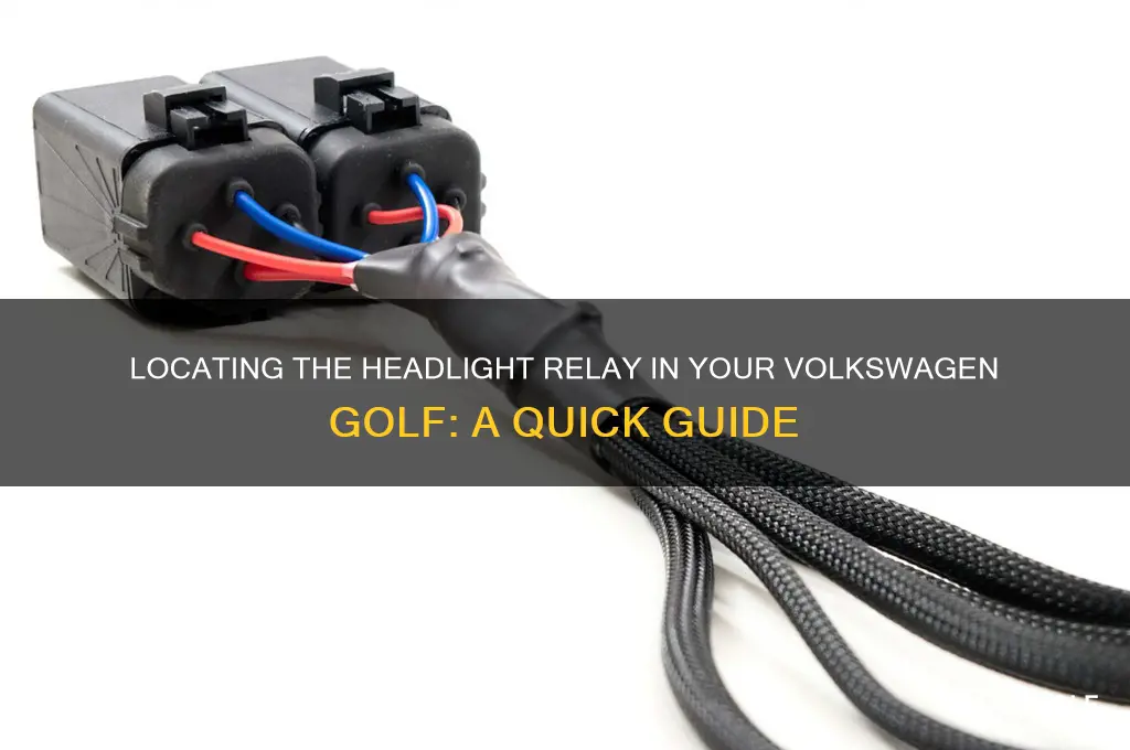 where is the headlight relay for a volkswagen golf