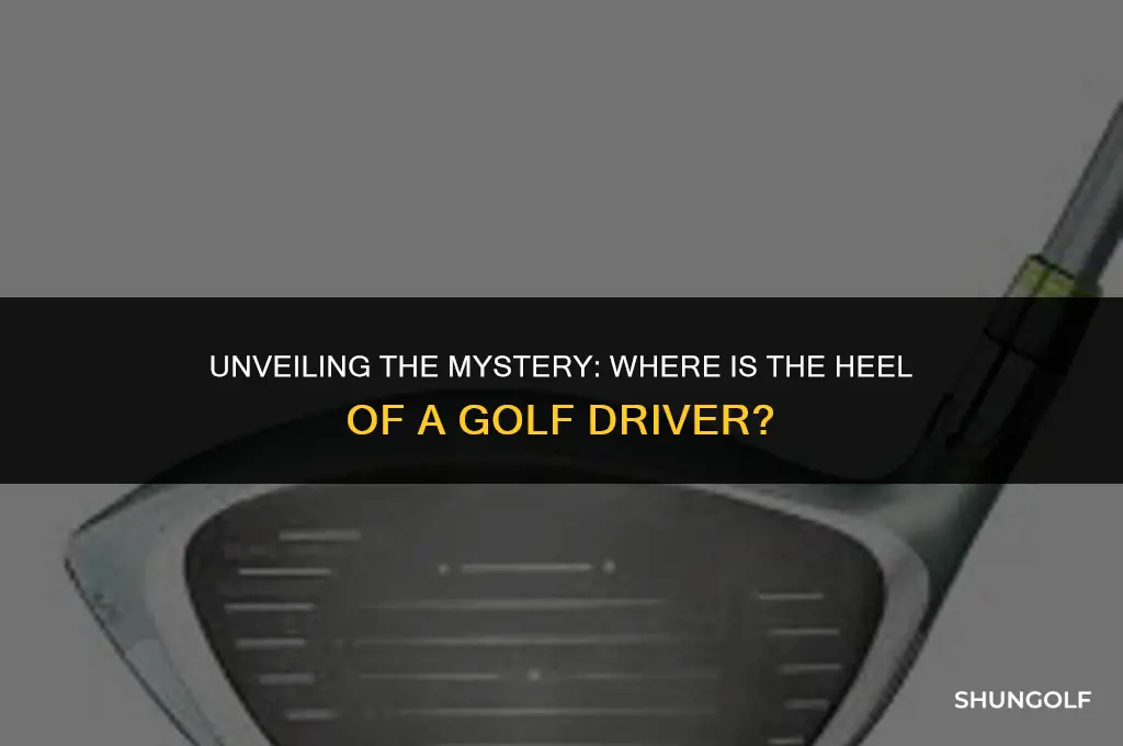 where is the heel of a golf driver