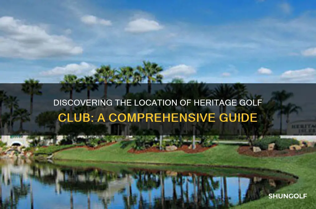 where is the heritage golf club