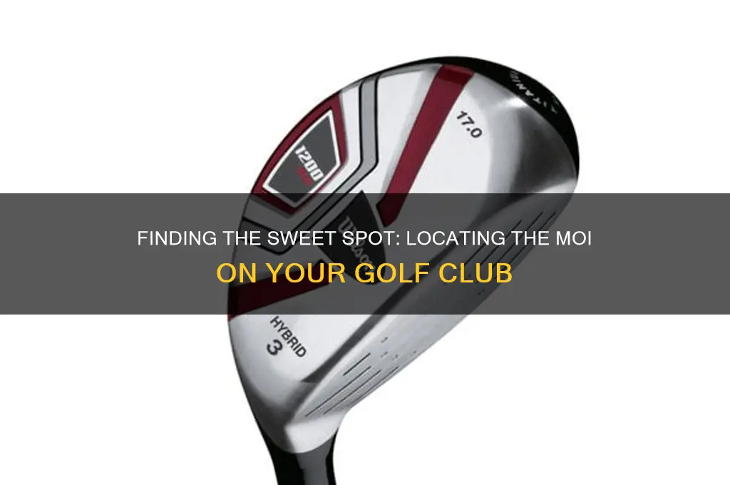 where is the moi on a golf club