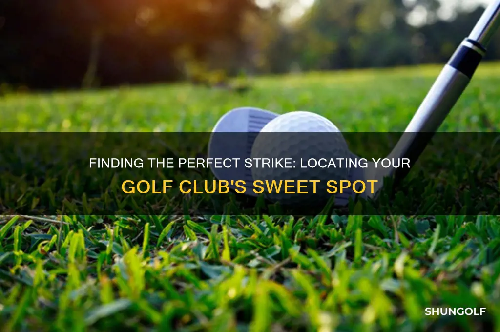 where is the sweet spot on a golf club