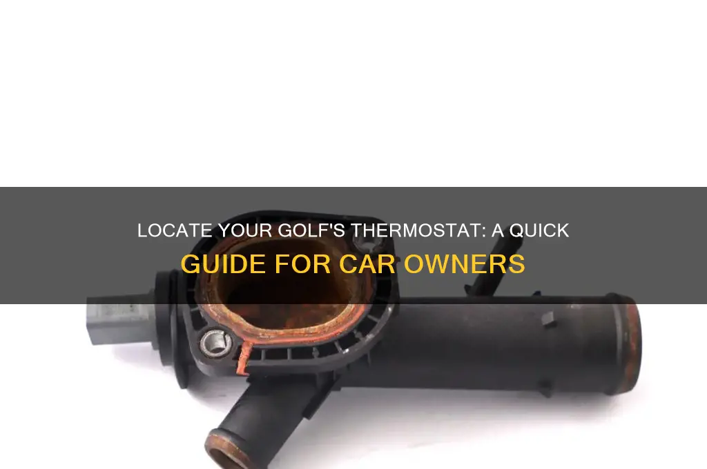 where is the thermostat on a golf