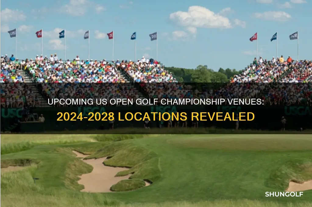 where is the us golf open held next 5 years