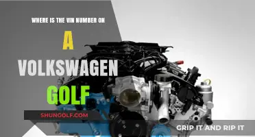 Locate Your Volkswagen Golf's VIN Number: A Quick Guide