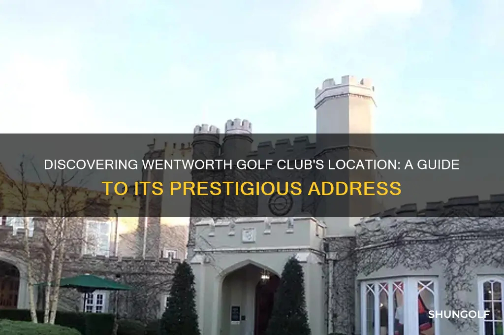where is the wentworth golf club
