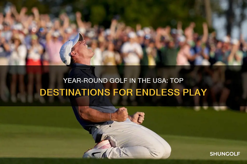 where is there year round golf in usa