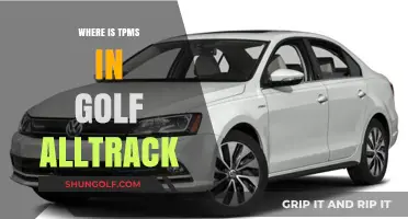 Golf Alltrack: TPMS Sensor Location and Function