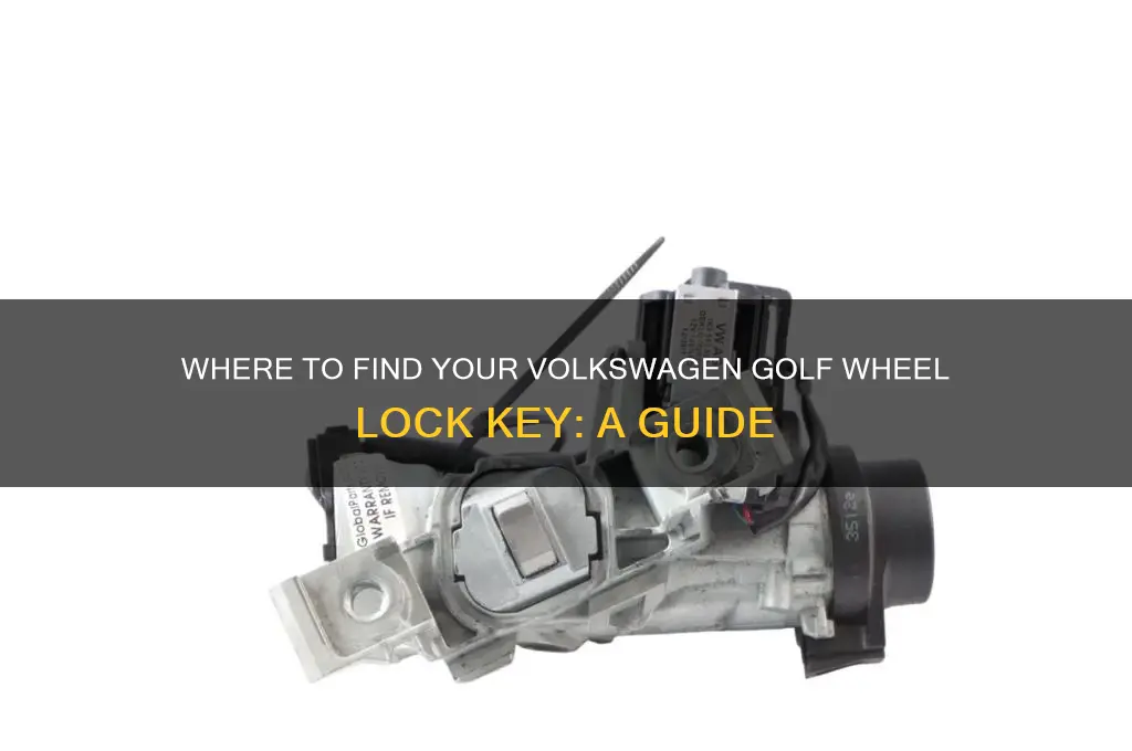 where is wheel lock key volkswagen golf