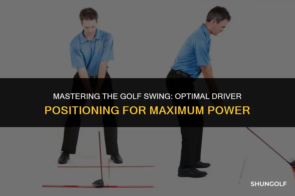 where should a golf driver come up to