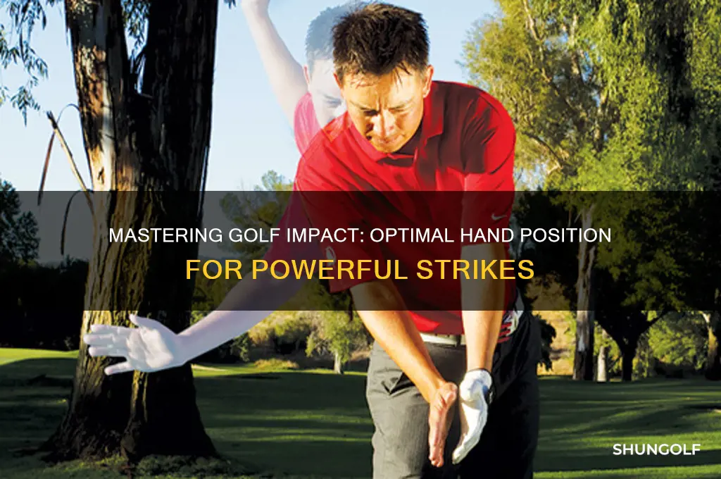 where should hands be at impact golf