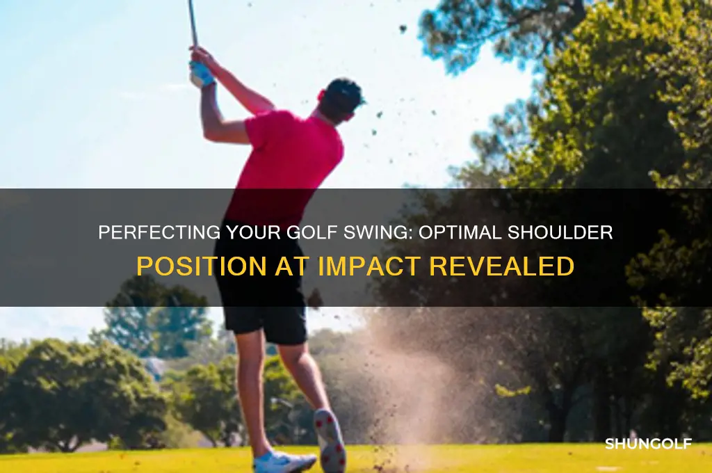 where should shoulders be at impact golf