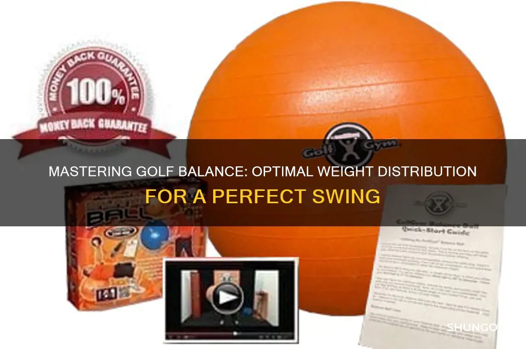 where should your weight be when golfing