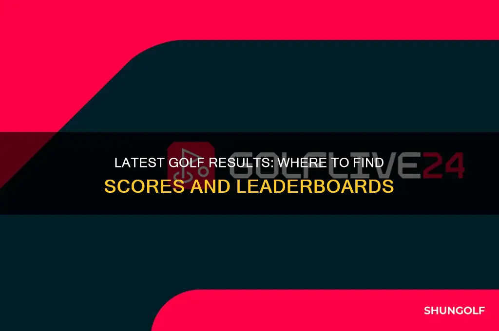 where the latest golf results are listed