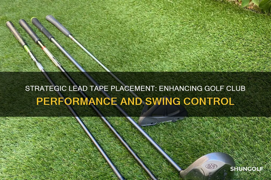 where to add lead tape to golf clubs