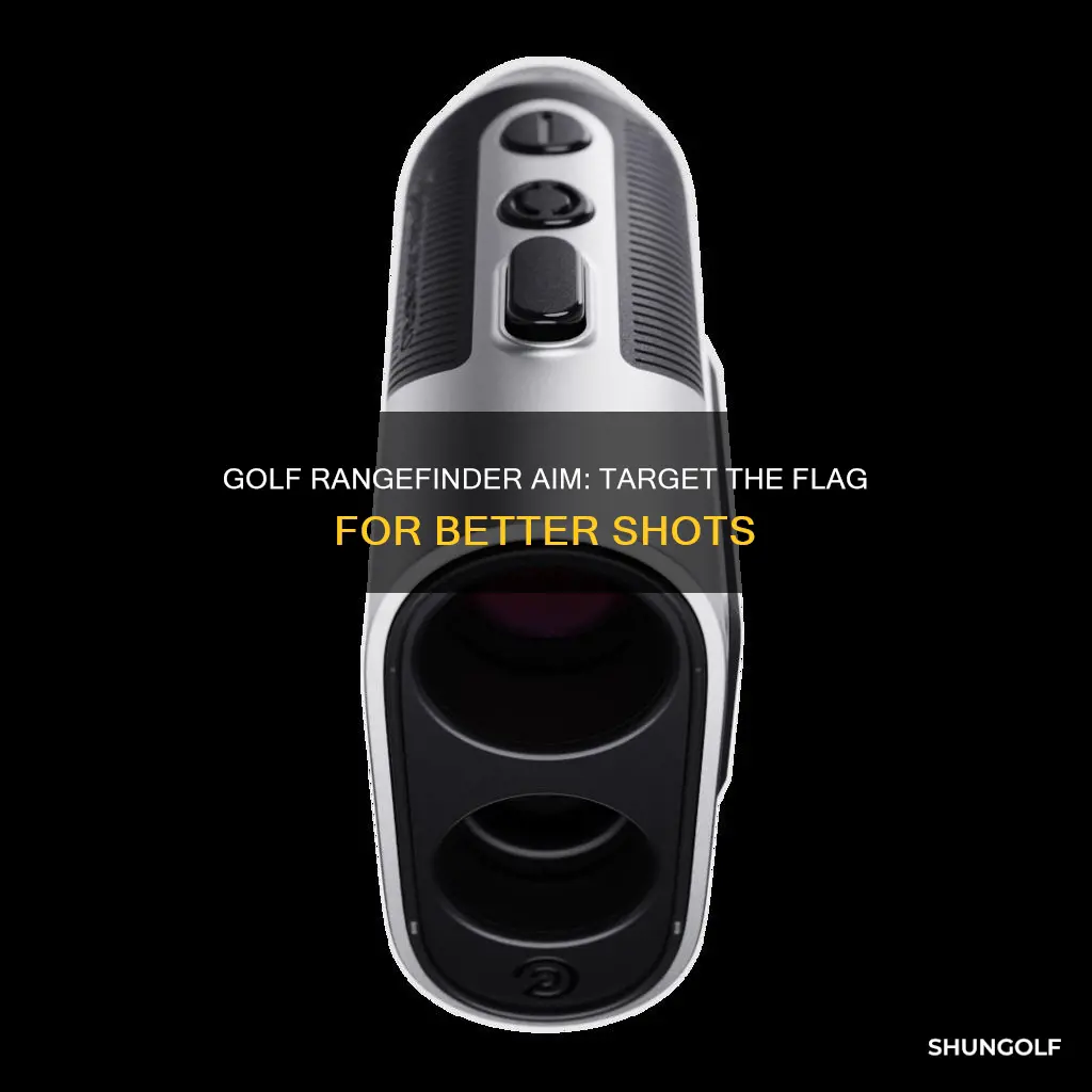 where to aim golf rangefinder