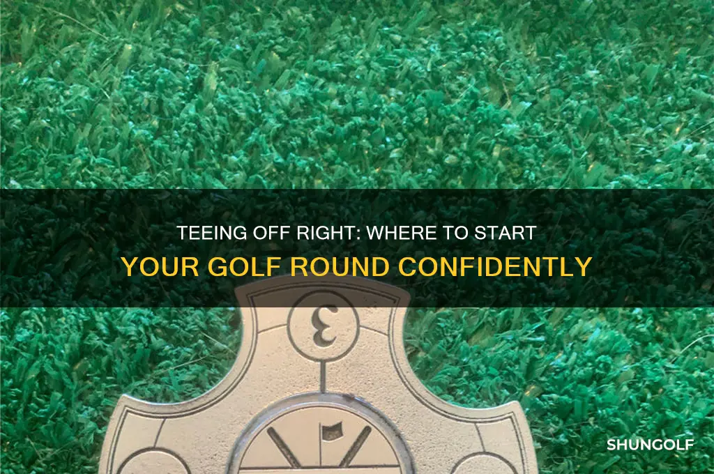 where to begin a round of golf front