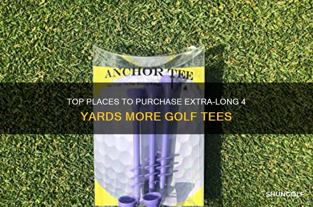 where to buy 4 yards more golf tees