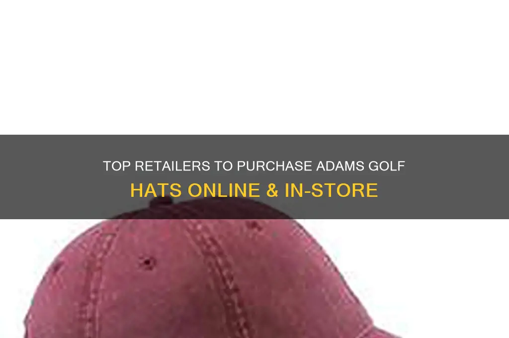 where to buy adams golf hats