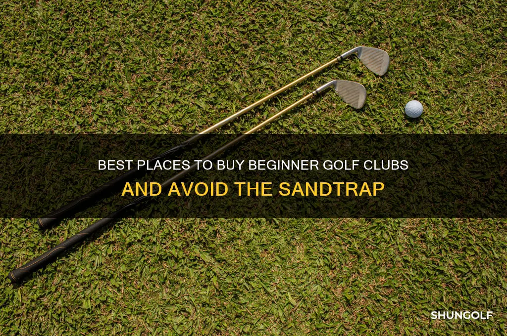 where to buy beginner golf clubs sandtrap