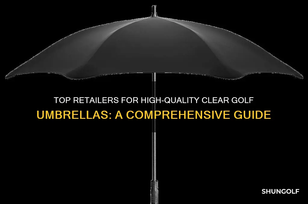 where to buy clear golf umbrella