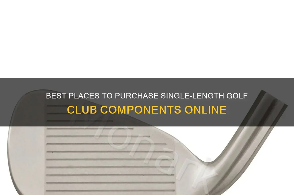 where to buy components for one lenght golf clubs