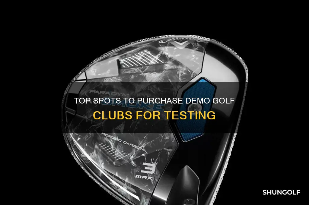 where to buy demo golf clubs