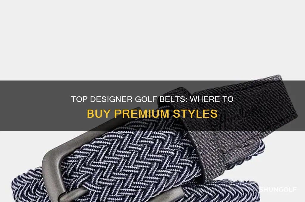 where to buy designer golf belts