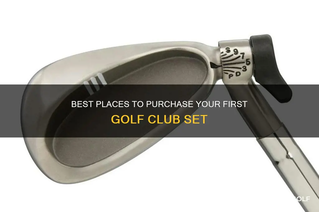 where to buy first set of golf clubs