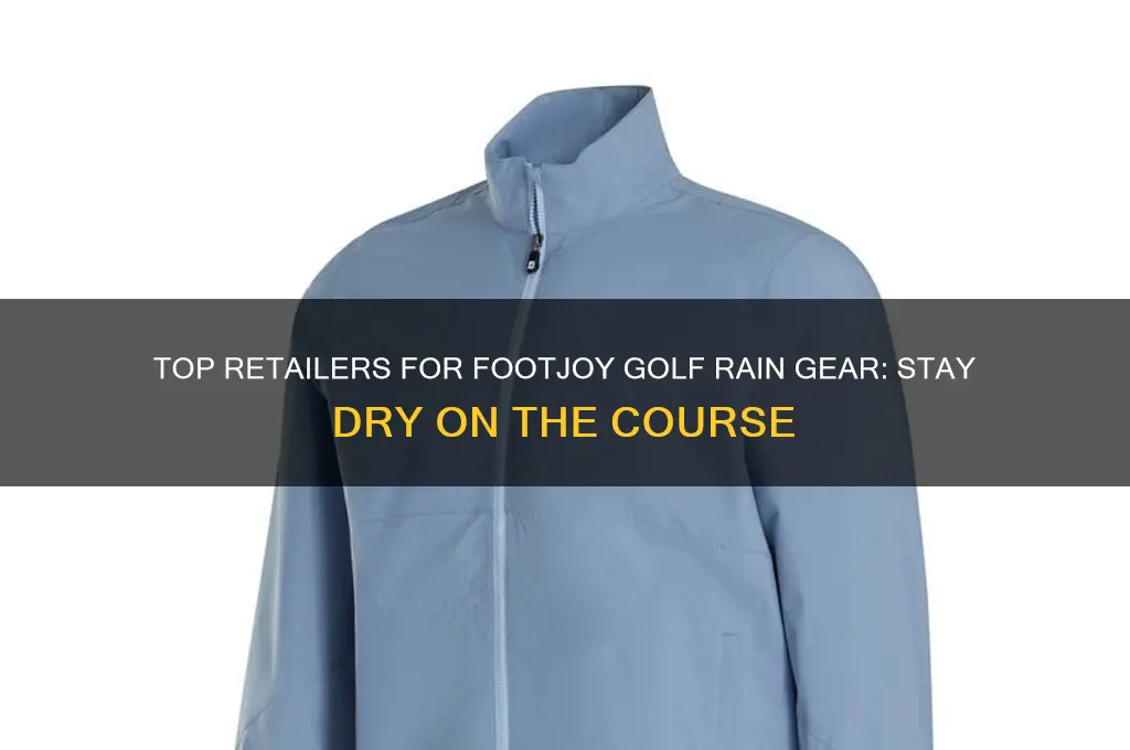 where to buy footjoy golf rain gear