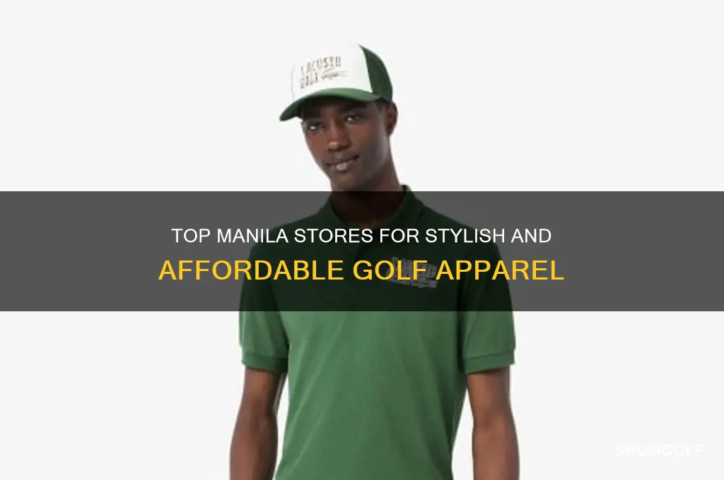 where to buy golf apparel in manila